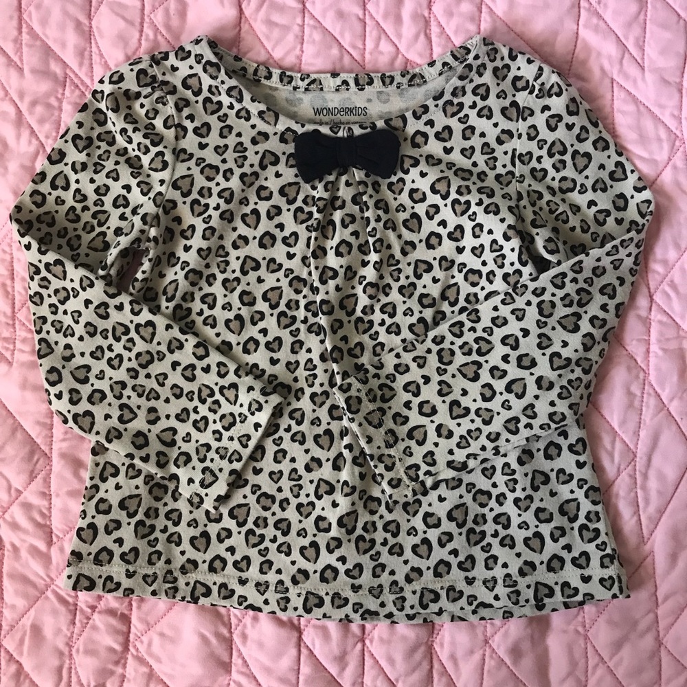 Cheetah print long sleeve top